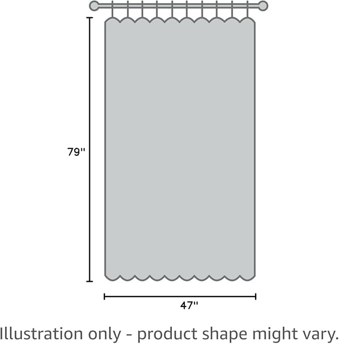 Black Bed Curtain Grommet Solid Blackout Drapes 47 Inches Length Light Blocking Privacy Room Divider for Student Dormitory Bunk Beds,1 Panel W79 x L47 Inch