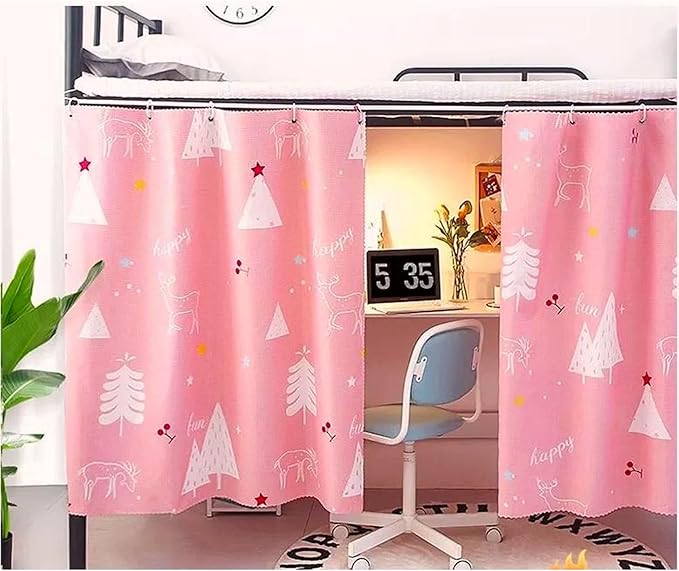 Dorm Home Bunk Nets Bed Curtains Cloth Bed Canopy Blackout College Students Shading Nets Breathable Single Sleeper