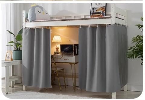 1 Panel Dorm Home Solid Thicken Bunk Blackout Bed Curtains Cloth Bed Canopy Men Women Single Sleeper