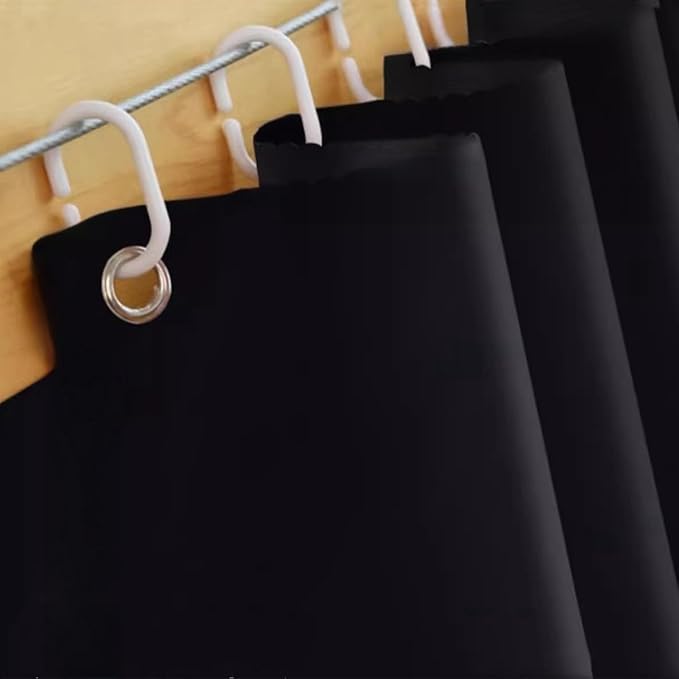 Black Blackout Bottom Bunk Bed Curtain Privacy Canopy Single Bed Shading Decor Loft Under Dormitory Bed Curtain,1PC