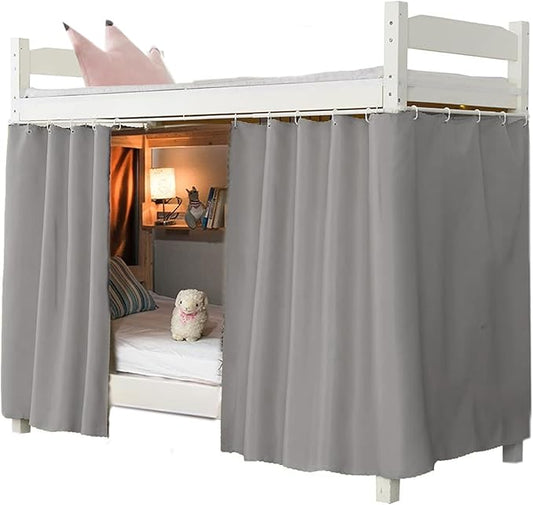 1 Panel Dorm Home Solid Thicken Bunk Blackout Bed Curtains Cloth Bed Canopy Men Women Single Sleeper