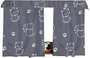 Students Dormitory Bunk Bed Curtain Cartoon Blackout Single Bed Curtain Privacy Shading Dustproof Bed Canopy, 1.1m, 3pcs