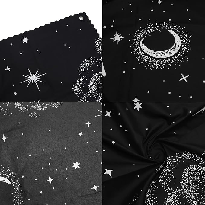 Bunk Bed Curtains Dormitory Room Lightproof Decorative Roomate Privacy Cover Canopy Photo Background Decor Backdrop Blackout Curtain Stars