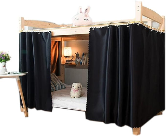 Dorm Home Solid Thicken Bunk Blackout Bed Curtains Cloth Bed Canopy Students Single Sleeper