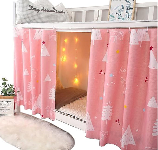 Dorm Home Bunk Nets Bed Curtains Cloth Bed Canopy Blackout College Students Shading Nets Breathable Single Sleeper